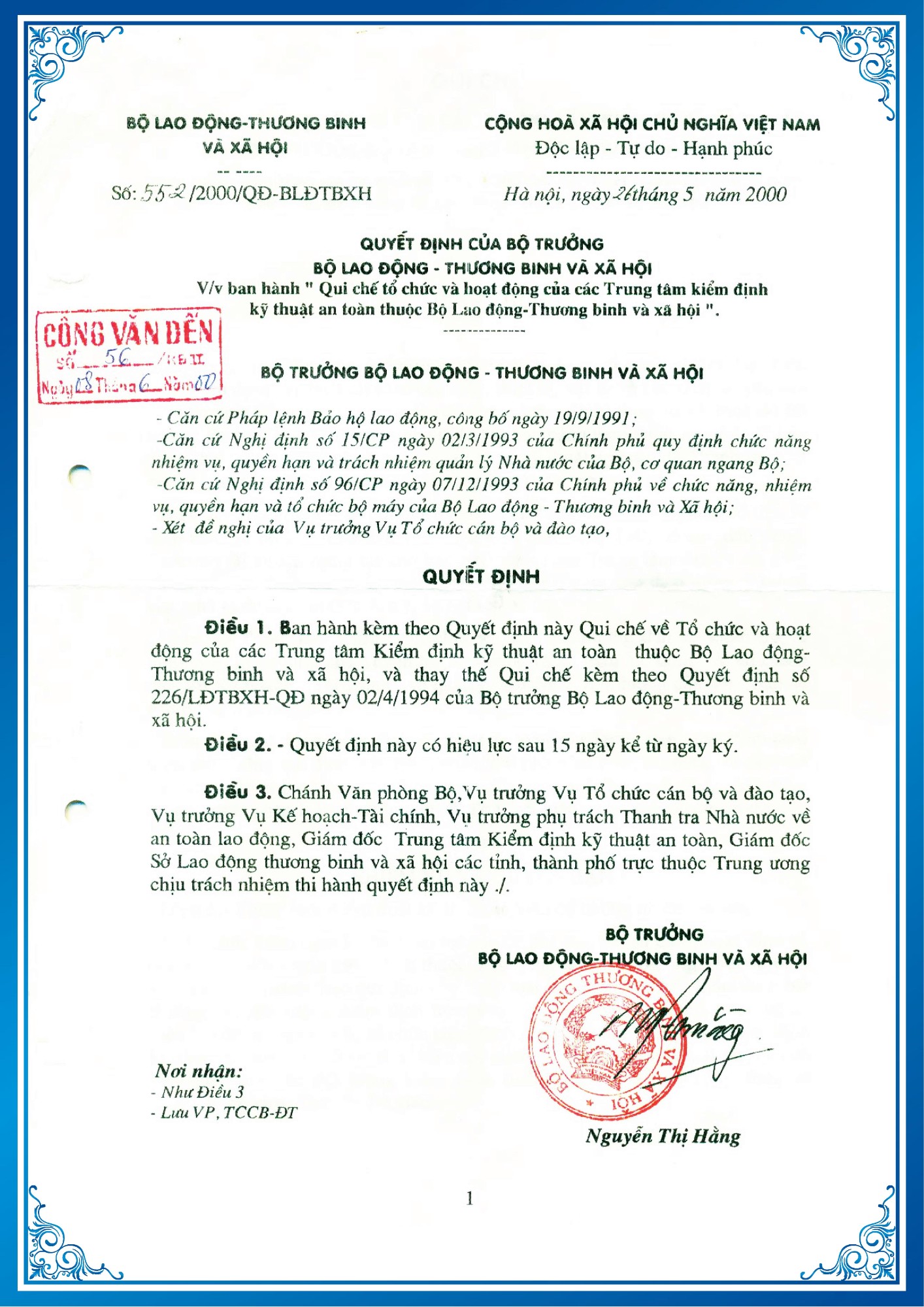 Chứng nhạn đủ điều kiện hoạt động Kiểm định kỹ thuật an toàn lao động - Bộ Xây dựng-18-38