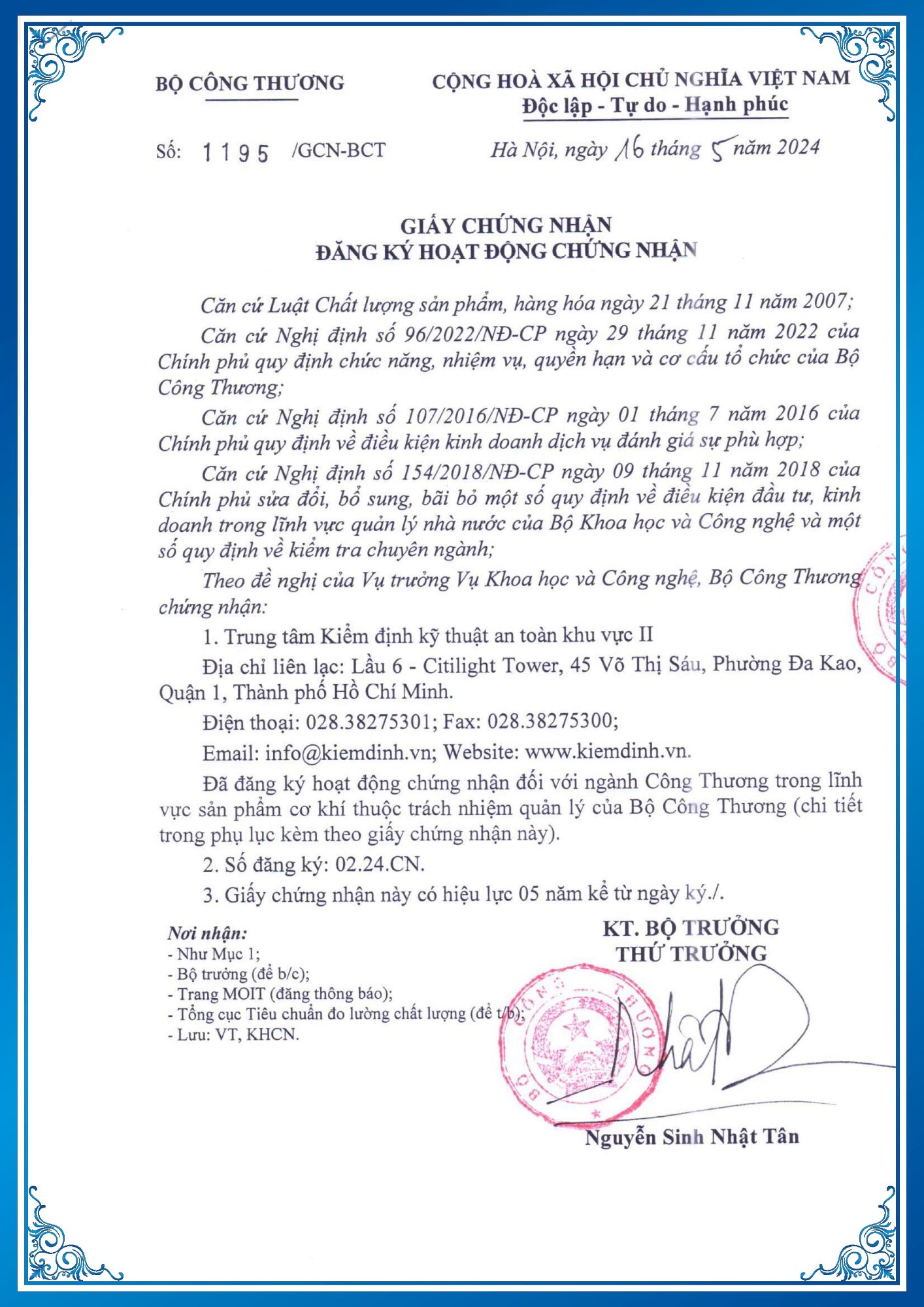 Chứng nhận đủ điều kiện hoạt động Kiểm định kỹ thuật an toàn lao động - Bộ Xây dựng-37-42-43-44-45-46-47-49-50